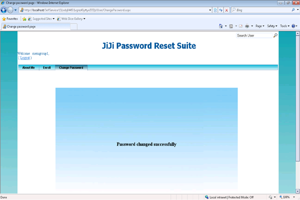 Self Service Password Change